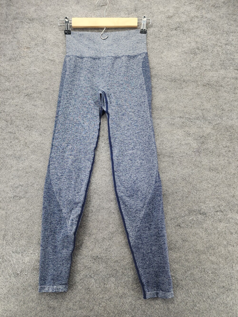 PINK Victoria Secret Leggings Womens XS Active Pull On Blue Tapered